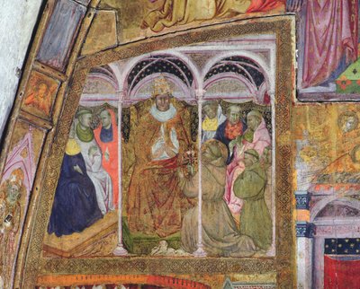 Saint François implorant le pape Honorius III pour la confirmation de l