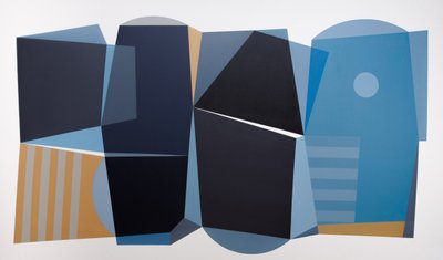 Harmonie géométrique bleue - Ildefonso Martín