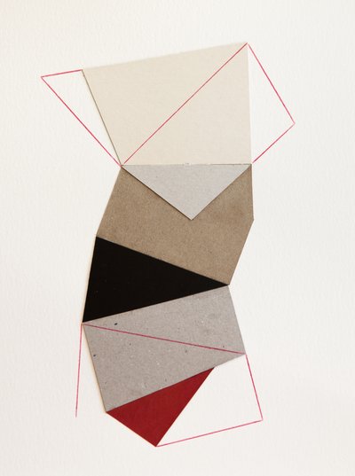 Collage géométrique en papier - Ildefonso Martín
