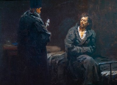 Avant la confession - Ilya Efimovich Repin