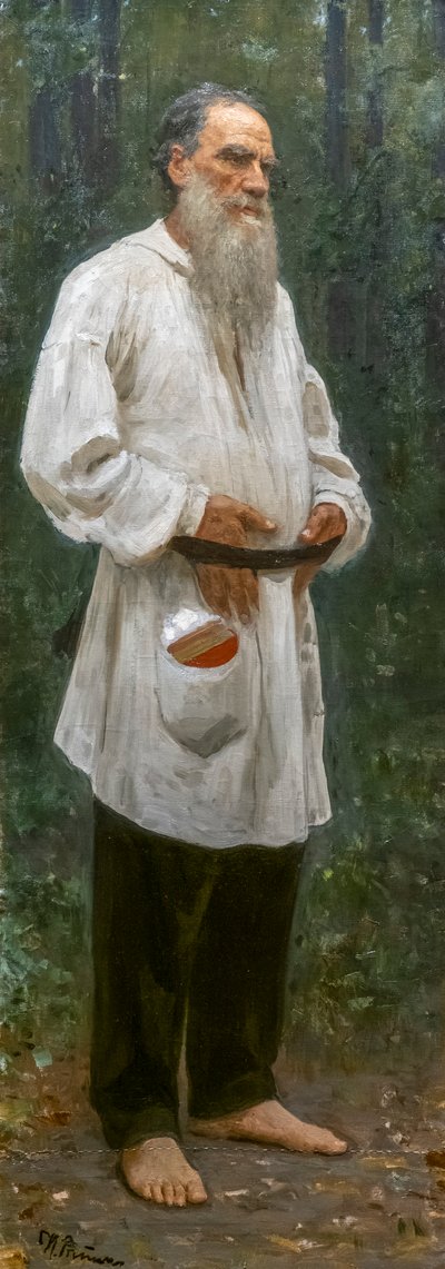 Léon Tolstoï pieds nus - Ilya Efimovich Repin
