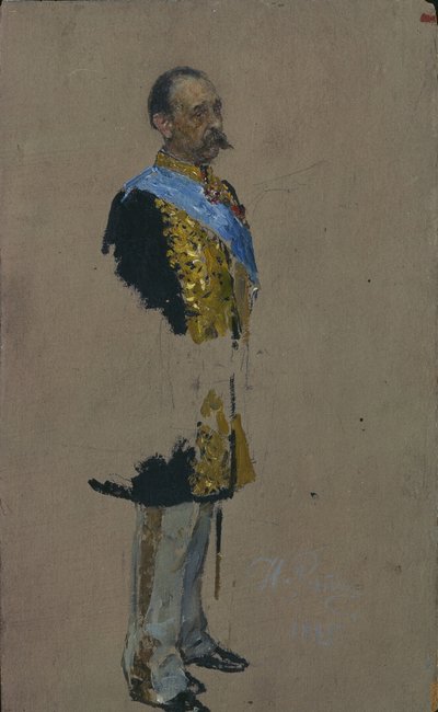Portrait du comte Dmitry Andreyevich Tolstoy 1823-1889, 1885 - Ilya Efimovich Repin