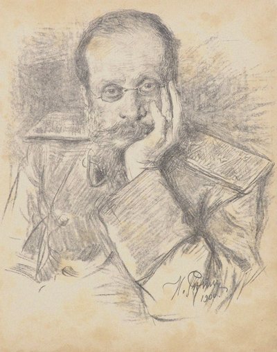 Portrait du compositeur César Antonovich Cui, 1835-1918 - Ilya Efimovich Repin
