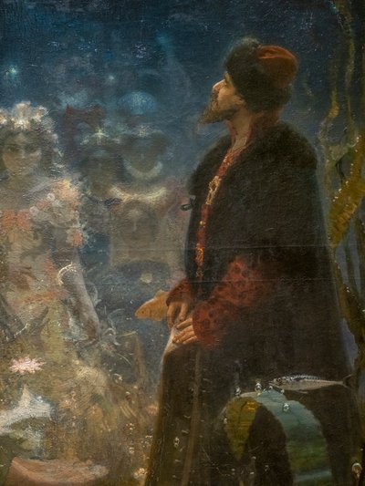 Sadko dans le royaume sous-marin (détail) - Ilya Efimovich Repin