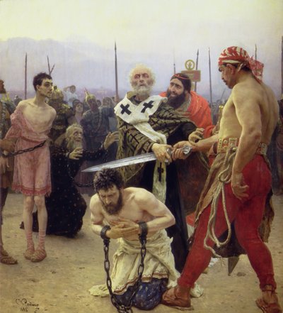 Saint Nicolas délivre trois hommes injustement condamnés à mort - Ilya Efimovich Repin