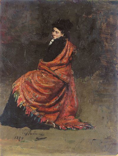 Étude pour "Un café parisien" - Ilya Efimovich Repin
