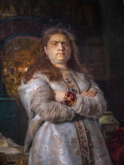 TSAREVNA SOFIA ALEXEIEVNA AU MONASTÈRE DE NOVODEVITCHI - Ilya Efimovich Repin