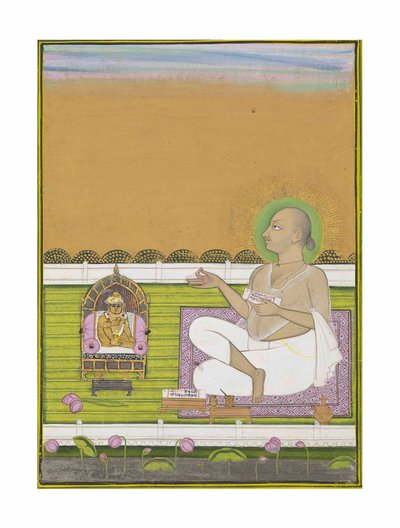 Un sage de la secte Pushtimarg et Shri Nathji - Indian School