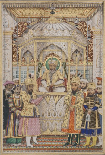 Bahadur Shah II en Darbar - Indian School