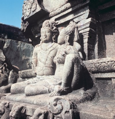 Figures sculptées de Shiva et Parvati, vers 800 après J.-C. - Indian School