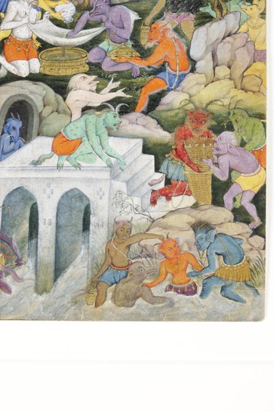 (détail) Démons dans un paysage sauvage - Indian School