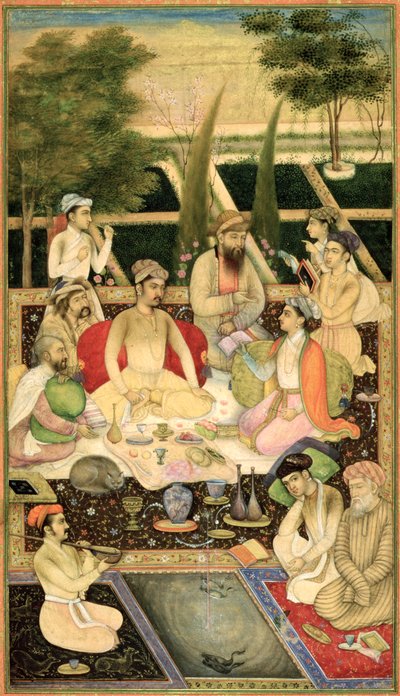 Deux princes dans un jardin, c.1615 - Indian School