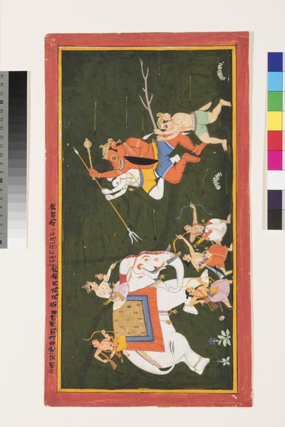 Indra combat le démon Vritrasura - Indian School