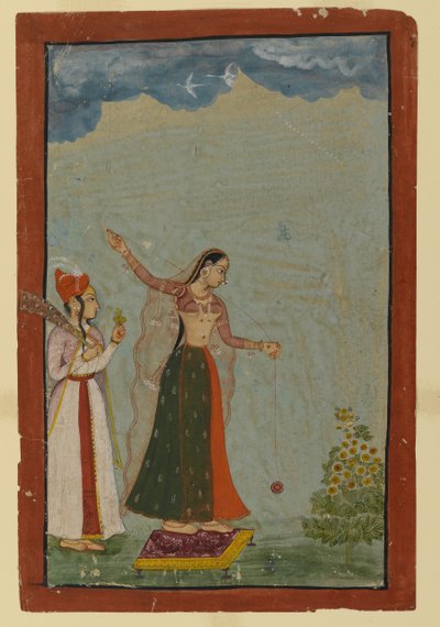 Dame avec un yo-yo, c.1770 - Indian School
