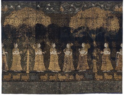 Saison de la mousson (Varsha), école Deccani (Pichwai) - Indian School
