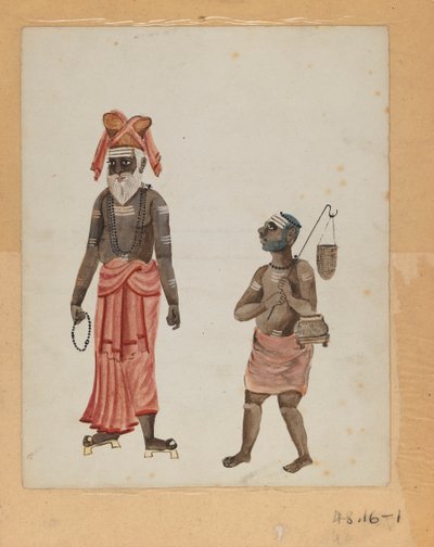 Une des neuf images montrant des Indiens dans différentes professions - Indian School