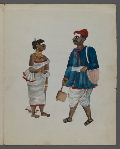 Une des neuf images montrant des Indiens dans différentes professions - Indian School