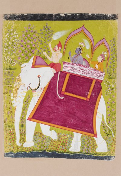 Rama et Lakshman dans le howdah d