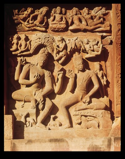 Relief du Temple de Vishnu, c.500 apr. J.-C. - Indian School