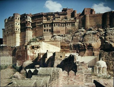 Vue du fort de Mehrangarh, construit en 1459 - Indian School