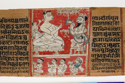 Vimalaprava converse avec Raji et Lakshmi, c.1300 - Indian School