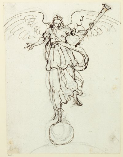 Renommée, esquisse préliminaire, vers 1631 - Inigo Jones