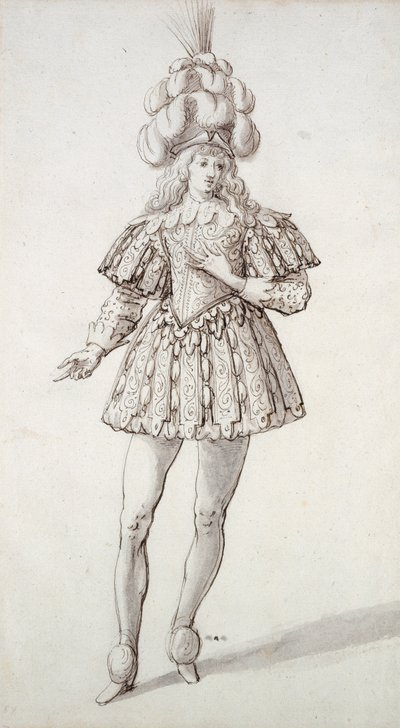 Masque avec plumes et panache - Inigo Jones