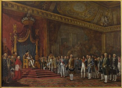 Députation du Sénat romain présentant son hommage à Napoléon Ier le 16 novembre 1809, 1810 - Innocent Louis Goubaud
