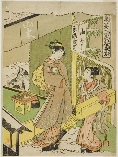 Nikenjaya no Bosetsu, de la série "Azuma Hakkei" - Ippitsusai Bunchō