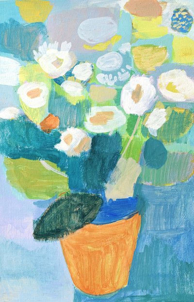 Fleurs en pot aux couleurs vives - Iria Fernandez