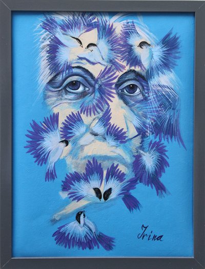 Albert Einstein et mésanges - Irina Corduban