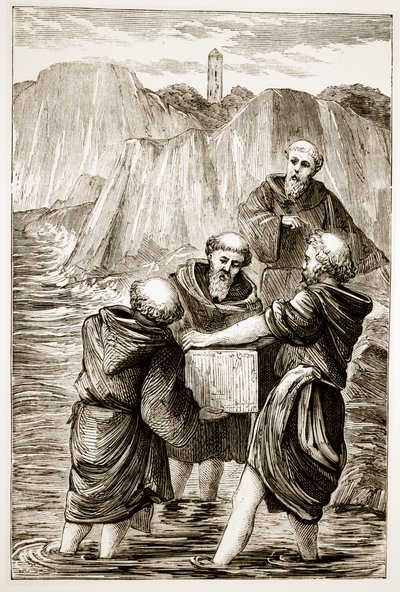 Boîte de Sainte Brigitte, de The Trias Thaumaturga, ou Trois Saints Faiseurs de Miracles d