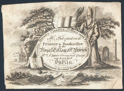Carte de Visite, H Fitzpatrick (gravure) - Irish School