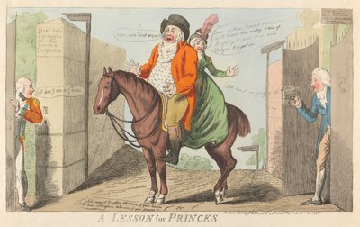 Une leçon pour les princes - Isaac Cruikshank