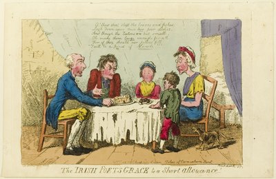 Les poètes irlandais grâce à une allocation réduite! - Isaac Cruikshank