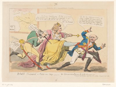 Caricature de Catherine II, 1792 - Isaac Cruikshank