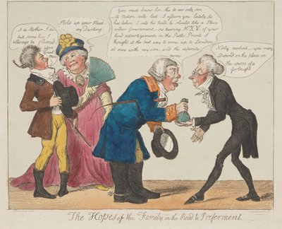 Die Hoffnungen der Familie auf dem Weg zur Bevorzugung - Isaac Cruikshank