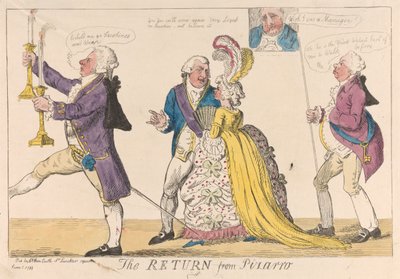 Le retour de Pizarro - Isaac Cruikshank