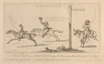 Courses de Westminster, une chaleur politique à Convent Garden - Isaac Cruikshank