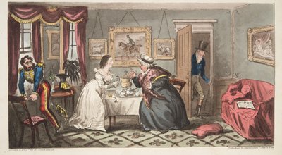 Un Beau Bain et une Belle Fragile ou M. B. et Mlle L., de The English Spy - Isaac Robert Cruikshank
