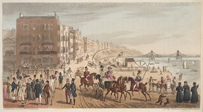 Personnages sur le Steyne, Brighton, de The English Spy, publié 1824 - Isaac Robert Cruikshank