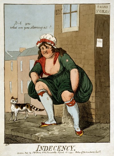 Indécence, 1799 - Isaac Robert Cruikshank