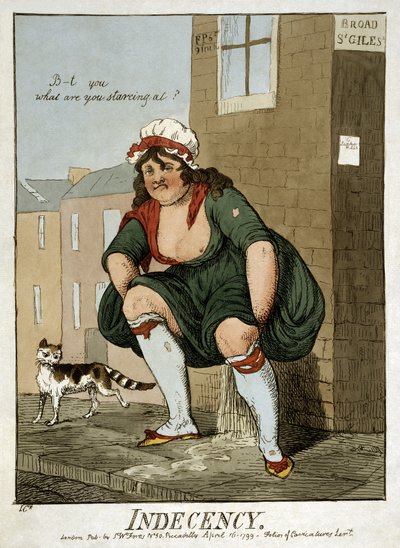 Indécence, 1799 - Isaac Robert Cruikshank