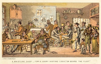 Une boutique de sifflement - Isaac, Robert and George Cruikshank