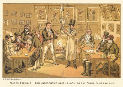 Le salon de Cribb - Isaac, Robert and George Cruikshank