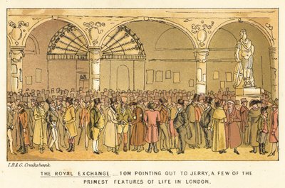 La Bourse Royale - Isaac, Robert and George Cruikshank