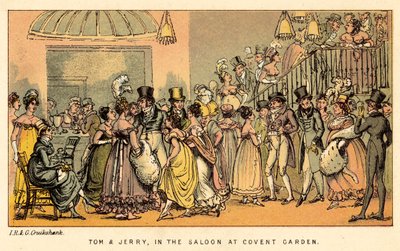 Tom et Jerry, dans le salon à Covent Garden - Isaac, Robert and George Cruikshank