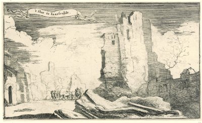 Le château de Jaarsveld, détruit par les Français en 1672 - Isaac Sorious