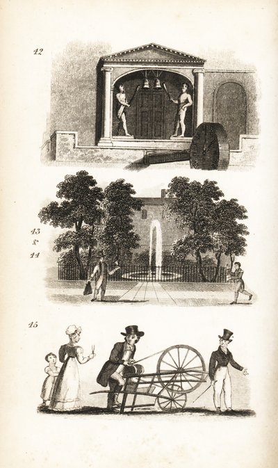 Église St Dunstan, Facteur, Porteur de lettres et Aiguiseur de couteaux - Isaac Taylor
