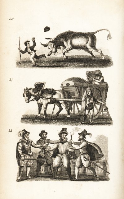 Le bœuf enragé, le ramoneur et la capture de Guy Fawkes - Isaac Taylor